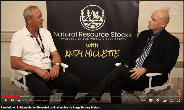 Rare Info on Lithium Market Revealed by Graham Harris Surge Battery Metals
